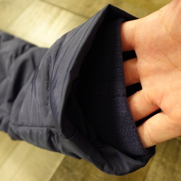 Lands’ End Down Puffer Parka Women’s 14W 0X Iridescent Navy Faux Fur Winter Coat - Picture 7 of 15